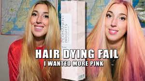 Dying My Hair With Ion Permanent Brights Blush Hair Dye Youtube