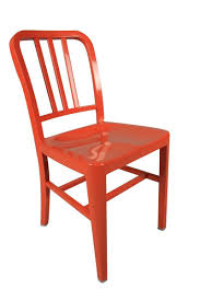 Amazon Com Modern Cafe Aluminum Dining Chair In Orange Home Kitchen Side Chairs Dining Chair Orange Dining Chairs