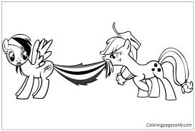Cat colouring pages activity village. Apple Jack And Rainbow Dash My Little Pony Coloring Pages Cartoons Coloring Pages Coloring Pages For Kids And Adults