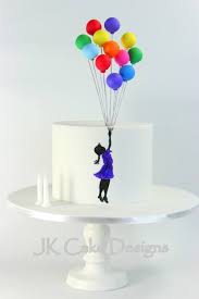 Birthday Cake With Balloons Balloons Cake Cool Birthday Cakes Birthday Cake Decorating Childrens Birthday Cakes