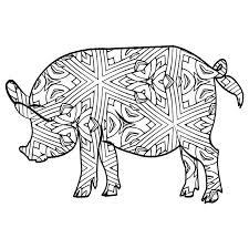 30 Free Printable Geometric Animal Coloring Pages The Cottage Market Animal Coloring Books Coloring Books Geometric Animals