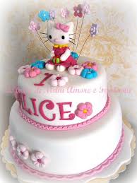 Torta Decorata Hello Kitty Torta Hello Kitty Hello Kitty In Pdz Torta Hello Kitty Torte Decorare Torte