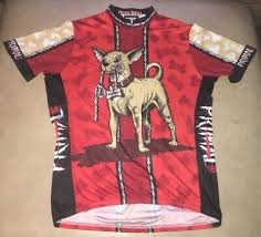 Rare Primal Wear Cycling Jersey Power Biscuit Chihuahua