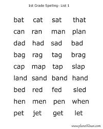 Free Printables For Kids Kindergarten Spelling Words Spelling Worksheets Grade Spelling