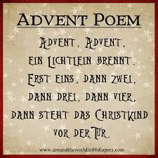 Advent Poem German Advent Celebrate Advent Jingle All The Way
