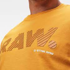 3d Raw Logo Slim T Shirt Dark Gold G Star Raw En 2021 Camisetas Graficas Camisetas Camisas Graficas