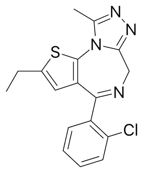 Etizolam Structural Architecture, AI generated