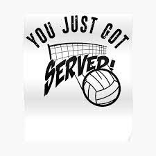 Set of volleyball typographical vintage grunge style posters. Funny Volleyball Posters Redbubble