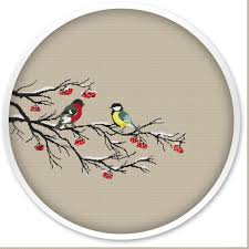 Bird Cross Stitch Patterns Free To Download Winter Birds Cross Stitch Pattern Instant Download Free Shipping Handmade Design Cross Stitch Patterns Winter Birds Stitching 028 Cross Stitch Patterns Stitch Patterns Winter Cross Stitch