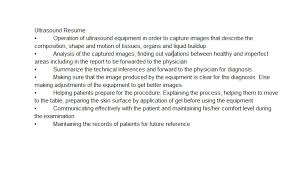 Skills To List On Resume For Student Sonographer Sonography Student Sonography School Student Resume