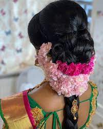 Image May Contain One Or More People Indian Hairstyles For Saree Bridal Hair Decorations Indian Bridal Hairstyles
