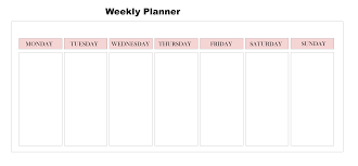 Related calendar about printable planner 2019: 4 Weekly Planner 2020 Templates Pdf Excel Best Printable Calendar