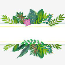 Hand Painted Small Fresh Green Leaf Rectangle Border Cartoon Drawn Leaf Border Png Transparent Clipart Image And Psd File For Free Download Flower Border Png Flower Background Wallpaper Flower Border