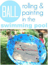 Summer Art Activity Swimming Pool Ball Painting Summer Art Activities Art Activities For Kids Art Activities