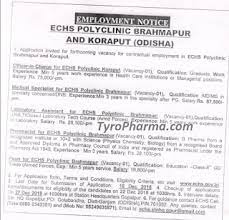 Echs Recruitment 2018 Pharmacist Job For Echs Bramhapur Tyropharma Pharmacy Guide Pharmacist Job Recruitment