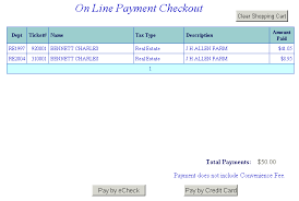 Paying by phone is also an option if you wish to make your payment on a credit card. Pay Real Estate Tax
