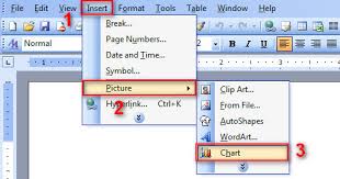 Word How To Insert Chart In Word