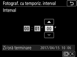 Această cerere stabileşte numărul de zile dintre două date sau adaugă zile pentru o anumită zi. Fotograf Cu Temporiz Interval