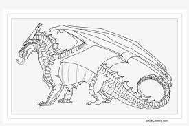 Search through more than 50000 coloring pages. Download This Coloring Page Nightwings Coloring Sheet Wings Of Fire Png Image Transparent Png Free Download On Seekpng