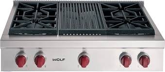 We are introducing the best wolf charbroilers that run on gas, so there these charbroilers impart some degree of charring on the food to give it the flavor. Wolf Srt364c 36 Rangetop 4 Sealed Burners Infrared Charbroiler