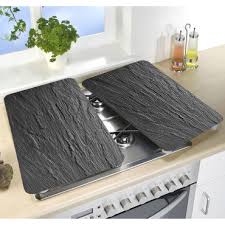 2 Couvre Plaques Universel Ardoise Vente De Tous Les Accessoires Conforama