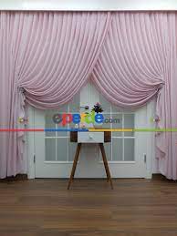 Pudra Pembe Armur Dokuma Duz Tul Perde Ve Kruvaze Perde Pembe Pudra Pembe Perde Pembe Perdeler