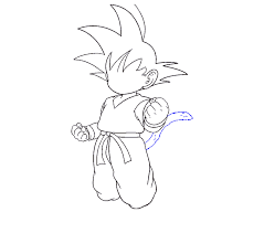 Blank coloring… continue reading → How To Draw Goku In A Few Easy Steps Easy Drawing Guides
