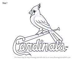 How To Draw St Louis Cardinals Logo Drawingtutorials101 Com Cardinal Drawing Drawings Cardinals
