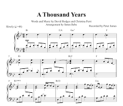 A Thousand Years Christina Perri Piano Sheet Music Pdf Music For Ballet Class