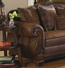 Brady Traditional Wood Trim Chenille Fabric Sofa Set Living Room Furniture Furniture Chenille Fabric Sofa Sofa Set