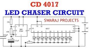 Decoding and control are by 16 inverters and 15 gates. How To Make Led Chaser Circuit Running Light Using Ic 4017 Ic 555 Youtube