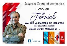 Mahathir mohamad iskandar's geni profile. Congratulation To Yab Tun Dr Mahathir Bin Mohamad Being Elected As 7th Malaysia Prime Minister Nexgram Group 10 May 2018 Nexgram Group Of Companies