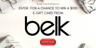 In the market for reasonably priced apparel, shoes, home furnishings, or other department store goods? Belk Gift Card Giveaway Your Chance To Win 1 Of 5 100 Gift Cards