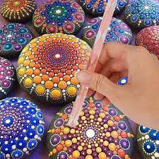 Einzahl babybauch bemalen vorlagen zum ausdrucken kostenlos. Steine Punktierung Mandalas Naturlich Schone Kunst