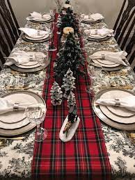 This Classic Royal Stewart Tartan Plaid Table Runner Effortlessly Transforms And Enhanced Christmas Table Cloth Holiday Table Linens Christmas Table Settings
