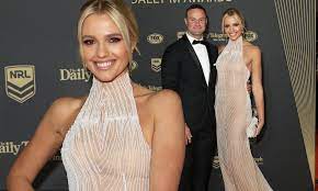 Boyd cordner, james tedesco and cooper cronk of the roosters. Dally M Awards Jemma Barge Flaunts Slender Figure With Boyfriend Boyd Cordner Daily Mail Online