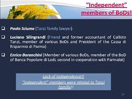 Maybe you would like to learn more about one of these? The Parmalat Story Corporate Governance Instructor Team Members