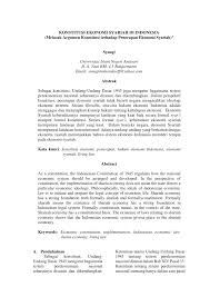 Tujuan pendidikan nasional yang utama menekankan pada aspek keimanan dan Pdf Konstitusi Ekonomi Syariah Di Indonesia