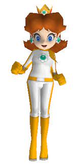 In it, she has a biker suit she wears when she rides bikes. Mario Kart Wii We Are Daisy Wikia Fandom