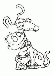 Print coloring pages online or download for free. Dylan And Spike Coloring Pages For Kids Printable Free Rugrats Coloring And Drawing