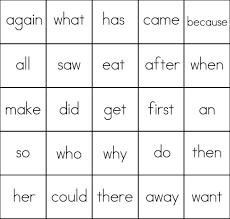Bingo game cards can be customized to meet the needs of many different situations. Sight Word Games Bingo Sight Words Reading Writing Spelling Worksheets