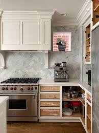 We narrowed the trend down to an exact shade. Kitchen Progress Benjamin Moore Dove Wing Kelly In The City