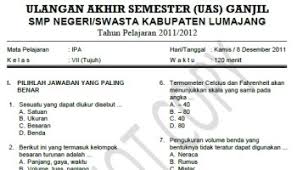 Maybe you would like to learn more about one of these? Kumpulan Soal Uas Matematika Smp Kelas 7 Semester 1 Soalujian Net