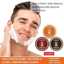 Amazon.com: Shaving Soap for Men, Includes 3 Premium Shave Soaps &  Moisturizing Sandalwood Shaving Cream for Smooth Wet Shave, Shaving Soap  Puck Scented Sandalwood/Cedar/Sweet Orange, Stocking Stuffers : Beauty &  Personal Care