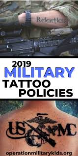So You Re Thinking About Joining The Military But You Re Concerned About Those Gnarly Tattoos And Who Could Bla Army Tattoos Navy Tattoo Policy Marine Tattoo