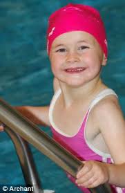 The amazing water girl who can swim a mile at just four years old
