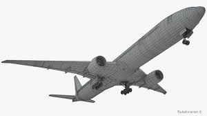 3d Boeing 777 300er 3d Model Boeing 777 Boeing 3d Model