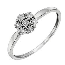 Perfect Engagment Ring 9ct White Gold Diamond Cluster Ring H Samuel The Jeweller Engagement Rings Sale Engagement Rings Diamond Cluster Ring