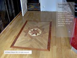 Somewhere In France Hardwood Floor Medallion Inlay The 8 Rays Marquetry Frame Pattern Kitchen Installation Www Pav Hardwood Floors Floor Medallion Flooring