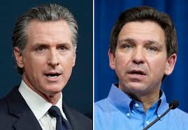 Fact-checking the Newsom-DeSantis debate: Immigration, abortion, book bans  and a poop map